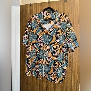 Mens Hawaiian Shirts Floral Shirts Casual Button Beach Shirts